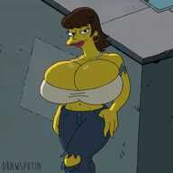 Shauna_Chalmers, The_Simpsons, animated, drawsputin