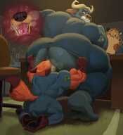Benjamin_Clawhauser, Chief_Bogo, Nick_Wilde, Zootopia