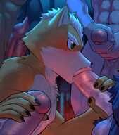 Andrew_Oikonny, Fox_McCloud, Leon_Powalski, Star_Fox, Wolf_O'Donnell