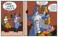 Fox_McCloud, LAZYKEN, Star_Fox, Wolf_O'Donnell