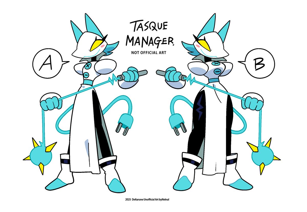 tasque_manager, deltarune, undertale_(series), nelnal, anthro