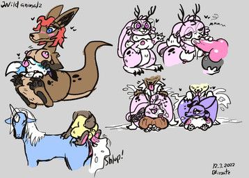 mythology, blizzate, antlers, big_butt, big_feet