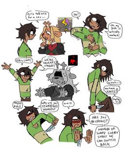 kris_dreemurr, noelle_holiday, soul_(deltarune), vessel_(deltarune), deltarune