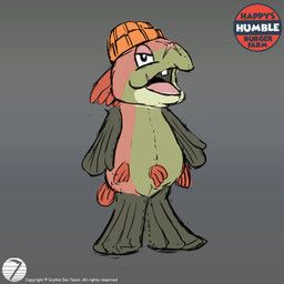 sammy_the_surly_salmon, happy's_humble_(series), happy's_humble_burger_farm, shao_xii, advertisement