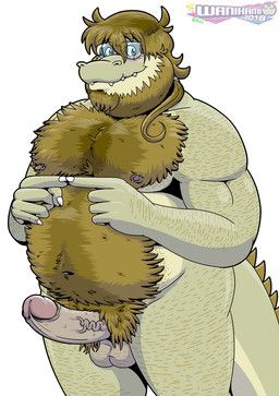 lance_johnston, wanikami, 5_fingers, anthro, balls