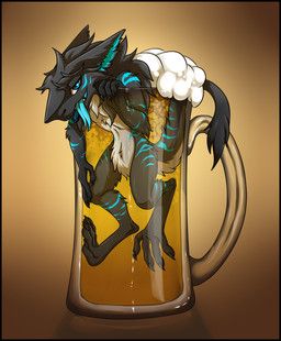 silvergrin, against_surface, alcohol, anthro, arm_over_edge