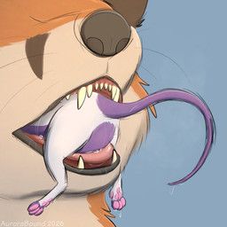 aurorabound, bodily_fluids, canid, canine, extreme_size_difference