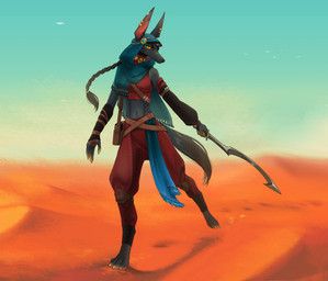 dariavulpes, anthro, anubian_jackal, armwear, bag