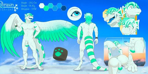 shrawn, mythology, shrawnie, abs, anthro