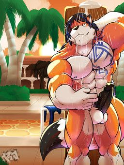 alty, resondog, abs, anthro, balls