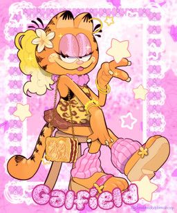 garfield_the_cat, garfield_(series), beebeedibapbeediboop, alternative_fashion, anthro