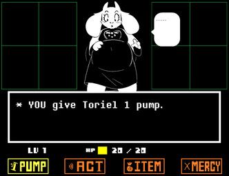 toriel, undertale_(series), unfunny_jeyai, air_inflation, air_pump