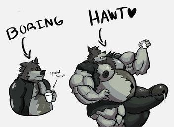 wrulfwulf, anthro, balls, belly, big_balls
