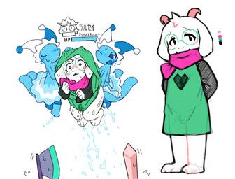 ralsei, deltarune, undertale_(series), haganedon, 2_horns