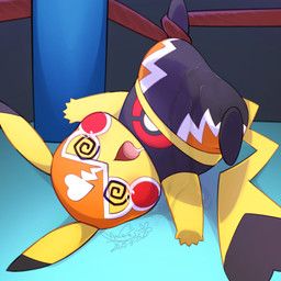 pikachu_libre, nintendo, pokemon, cotora, ambiguous_anthro