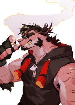 mythology, seatohao, anthro, arm_tuft, bandage