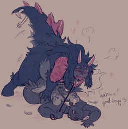 teastash, 4_eyes, anthro, anthro_on_anthro, anthro_penetrated