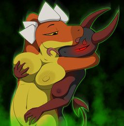 bethrielle_(creature71), candice_(creature71), halloween, creature71, abstract_background