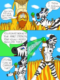 coyote_roy, anthro, black_lips, black_nipples, black_stripes