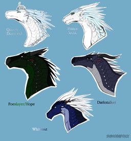 arctic_(wof), darkstalker_(wof), diamond_(wof), foeslayer_(wof), whiteout_(wof)