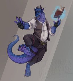 mythology, fortunatafox, anthro, belt, black_bottomwear