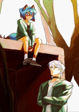 michiru_kagemori, shirou_ogami, brand_new_animal, studio_trigger, mhcmm909