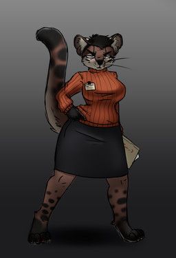 razorshrapnel, anthro, bottomwear, breasts, brown_body