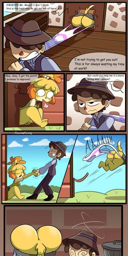 isabelle_(animal_crossing), villager_(animal_crossing), animal_crossing, nintendo, anonimop3rson