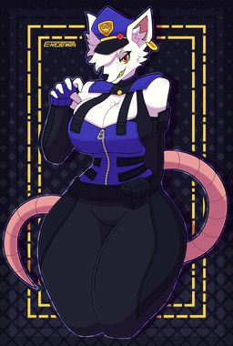 officer_flint_(foresttherotten), envylemonade, anthro, bangs, black_bottomwear