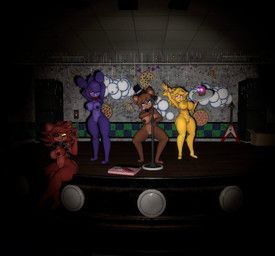 bonfie_(cryptiacurves), bonnie_(fnaf), chica_(fnaf), chiku_(cryptiacurves), fexa_(cryptiacurves)