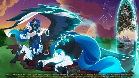 mythology, roxlyde, ambient_bird, armwear, avian
