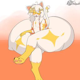 vvitchpunk, ambiguous_gender, anthro, big_butt, blep