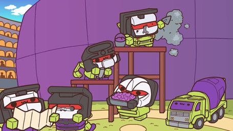 arcee, astrotrain, autobot_x, blaster_(transformer), blitzwing