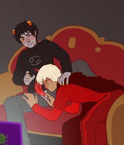 dave_strider, karkat_vantas, homestuck, ms_paint_adventures, western_zodiac