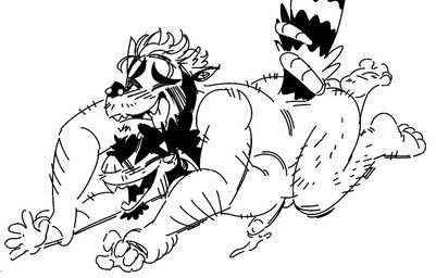 jazlyte, american_opossum, anal, anthro, arm_hair