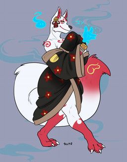 dxm8, anthro, asian_clothing, bell, big_tail