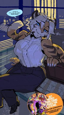 niah_(nihontiger), kenno_arkkan, advertisement, anthro, blue_eyes