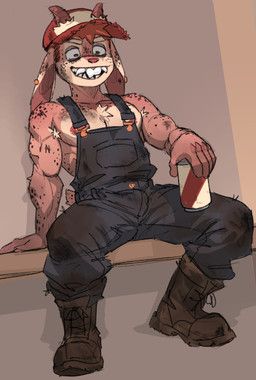 justin_(goat-bite), goat-bite, anthro, areola, armpit_hair