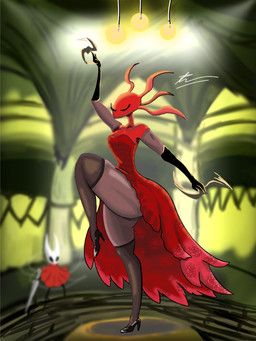 background_character, hornet_(hollow_knight), skarrsinger_karmelita, hollow_knight:_silksong, hollow_knight_(franchise)