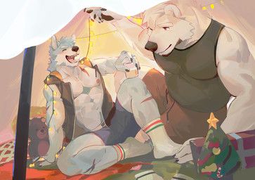 yong_(seatohao), christmas, seatohao, abs, anthro