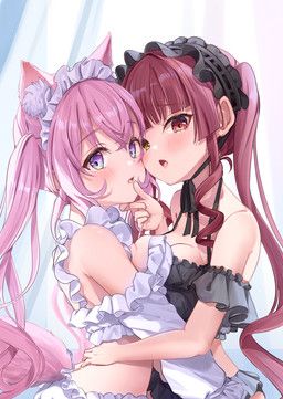 houshou_marine, koyori_hakui, hololive, vtuber, shagaihi