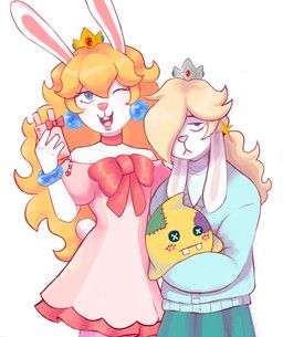 rabbid_peach, rabbid_rosalina, mario_bros, mario_plus_rabbids_kingdom_battle, mario_plus_rabbids_sparks_of_hope