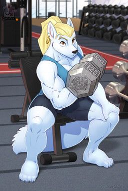 juxtapex, anthro, athletic_wear, blonde_hair, bottomwear