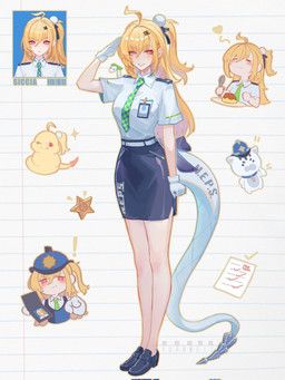 cissia_(zenless_zone_zero), officer_mewmew, mihoyo, zenless_zone_zero, yuanweijjjj