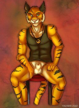 letigre, tazara, animal_genitalia, anthro, athletic