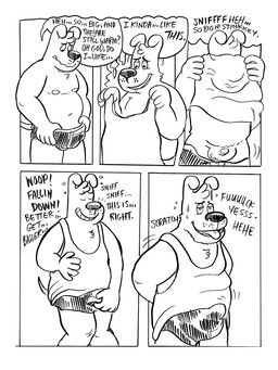 billy_fore, anthro, bodily_fluids, canid, canine