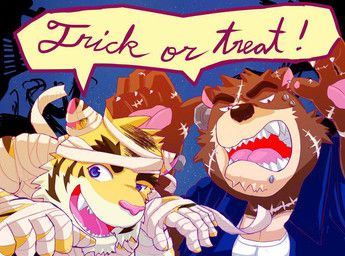 juuichi_mikazuki, torahiko_ooshima, halloween, morenatsu, wo
