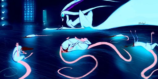 ksyker_ringola, l0veblood, after_murder, bioluminescence, blood