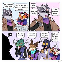 algy_(star_fox), leon_powalski, miyu_(star_fox), panther_caroso, wolf_o'donnell