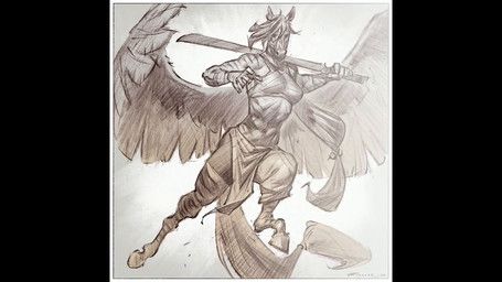 taran_fiddler, 5_fingers, accessory, action_pose, anthro